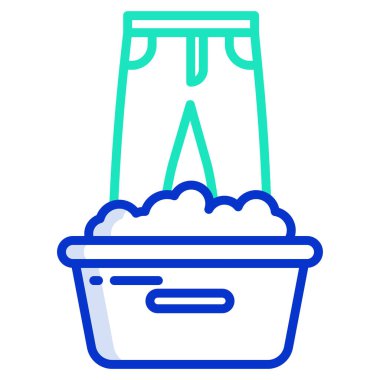 Giysi simge vektör çizim yıkama