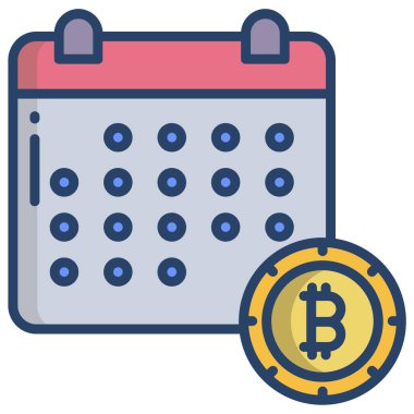 Randevu. Web simgesi basit illüstrasyon