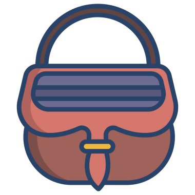 El çantası. Web simgesi basit tasarım