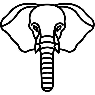 Fil ağı simgesi, vektör illüstrasyonu 