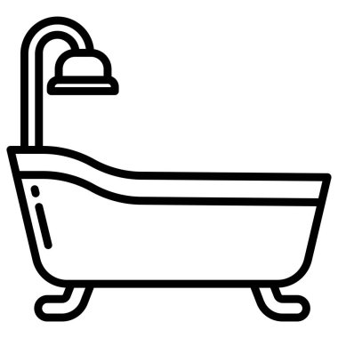  Duş web simgesi, vektör çizim 