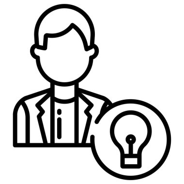 Bir fikrim var. Web simgesi basit tasarım