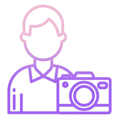 kamera simgesi vektör illüstrasyonu