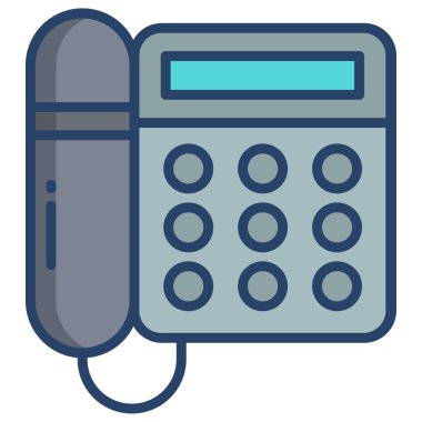 telefon web simgesi, vektör çizim