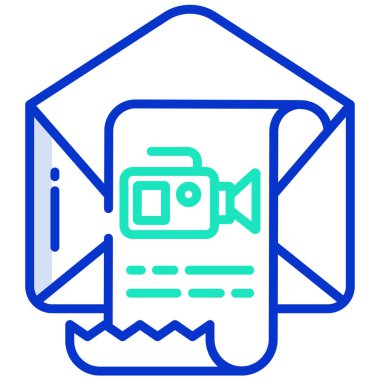 E- posta web simgesi vektör illüstrasyonu