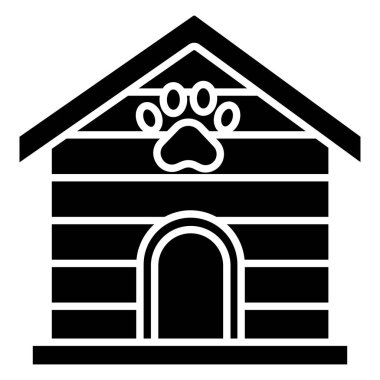 Köpek Evi ikonu vektör illüstrasyonuName 