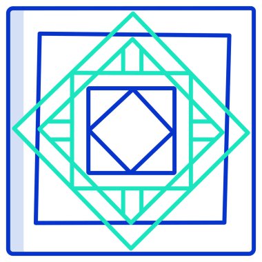 soyut çiçek süsleme, vektör çizim 