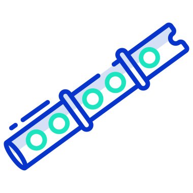 Ahşap boru simgesi basit tasarım