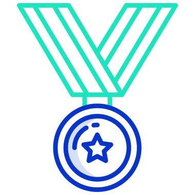 Basit vektör simgesi, ödül illüstrasyonu 