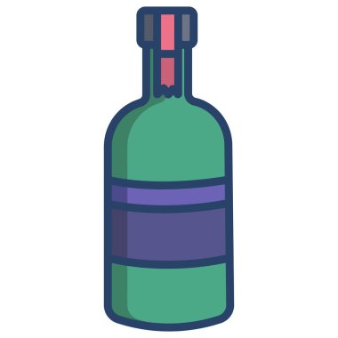 Basit vektör simgesi, Aguardiente illüstrasyonu