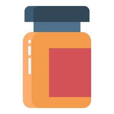 Kavanoz. Web simgesi basit illüstrasyon