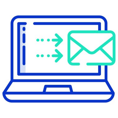 dizüstü bilgisayar simgesi, vektör illüstrasyonu