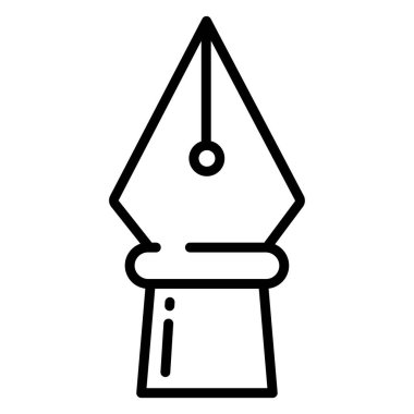 Kalem. Web simgesi basit illüstrasyon