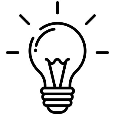 ampul. vektör çizim