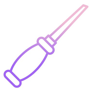 Tornavida. Web simgesi basit illüstrasyon