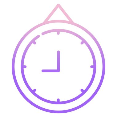 Saat. Web simgesi basit illüstrasyon 