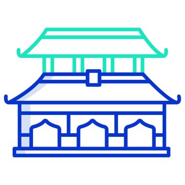 Bina. Web simgesi basit tasarım