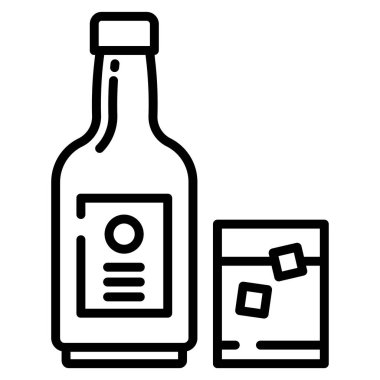 Bira şişesi. Basit tasarım