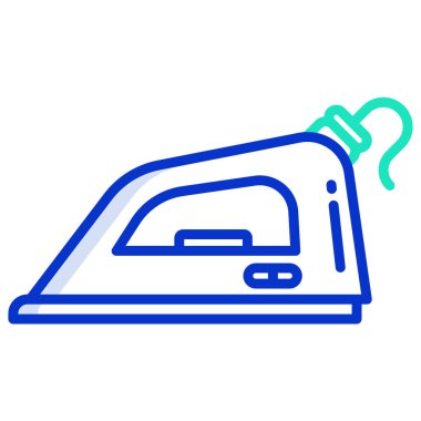 Beyaz arka plan üzerinde izole demir vektör simgesi