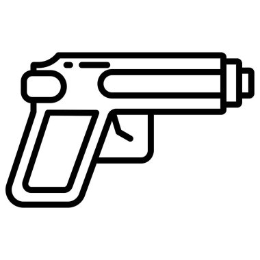 Silah. Web simgesi basit illüstrasyon