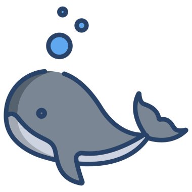 Balık. Web simgesi basit illüstrasyon