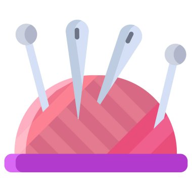 Dikiş. Web simgesi basit illüstrasyon