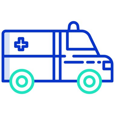 Basit vektör simgesi, Ambulans illüstrasyonu