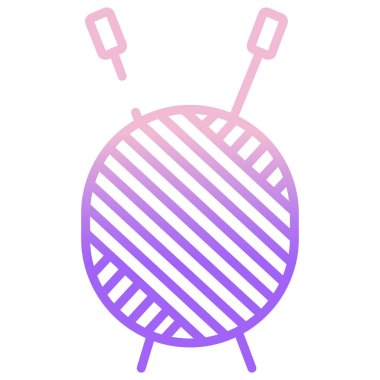 Çizgi film ipliği simgesinin vektör illüstrasyonu