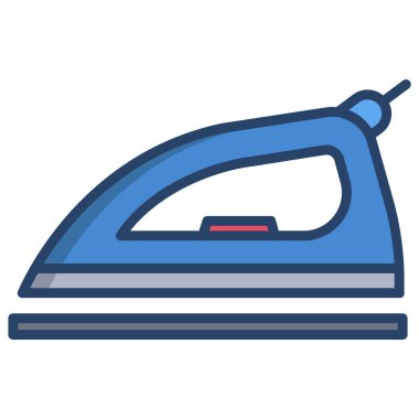 Elbiseli demir, illüstrasyon vektör simgesi