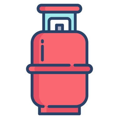 Gaz şişesinin basit vektör simgesi