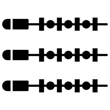 Modern b 'nin vektör illüstrasyonu eksik simgesi