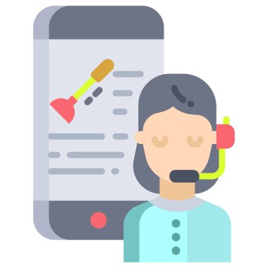 Çağrı merkezi. Basit resimleme