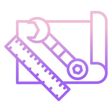 Beyaz arkaplanda basit vektör çizimi simgesi