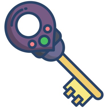 Anahtar. Web simgesi basit illüstrasyon 