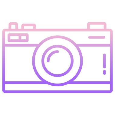 kamera web simgesi, vektör illüstrasyonu 