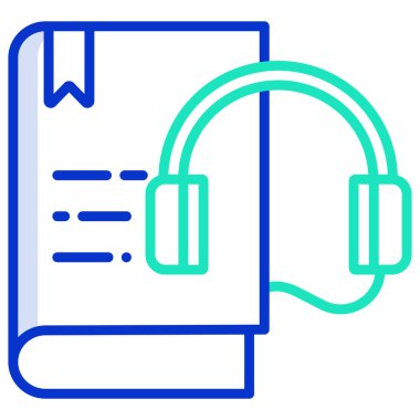 Kitap. Web simgesi basit illüstrasyon 