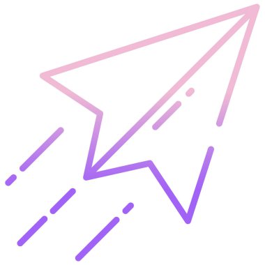 Web, mobil ve bilgi grafikleri için mor sinek simgesi. vektör illüstrasyonu