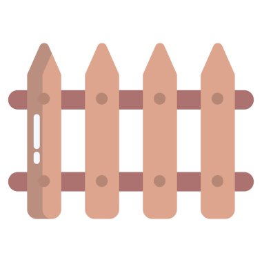 Çit. Web simgesi basit illüstrasyon