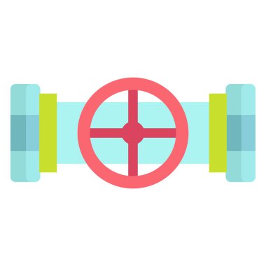 Valf ağ simgesi basit vektör illüstrasyonu