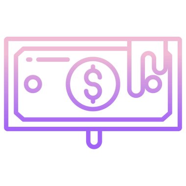 Dolar banknotları vektör simgesi