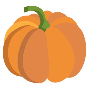 Beyaz arkaplanda kabak basit vektör simgesi