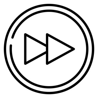 Oynat düğmesi. Basit illüstrasyon