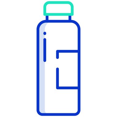 Basit vektör simgesi, şişe illüstrasyonu