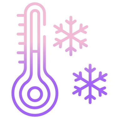 Sıcaklık basit simgesi, vektör çizim