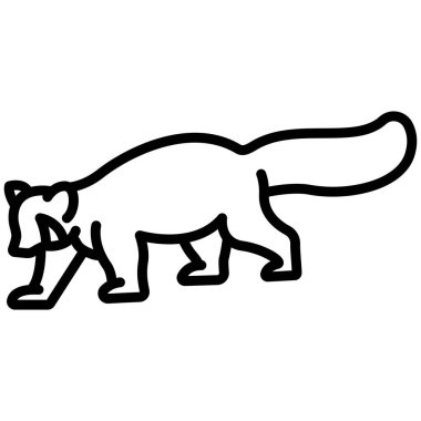 panda web simgesi, vektör illüstrasyonu