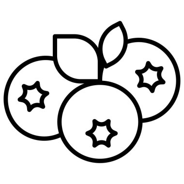 Yabanmersini. Web simgesi basit tasarım