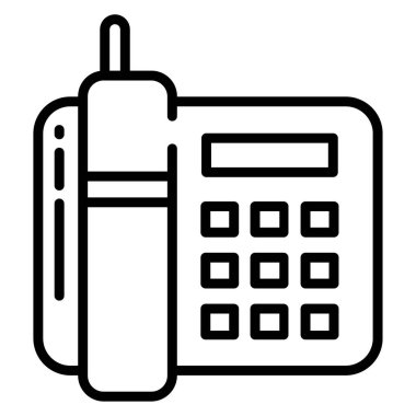 telefon web simgesi, vektör çizim 