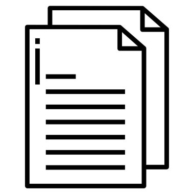 Dosya. Web simgesi basit illüstrasyon