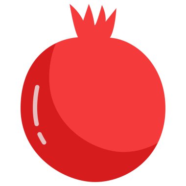 Kırmızı domates ikonu. Vektör illüstrasyonu