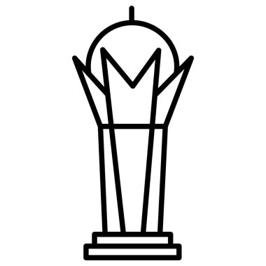 Kupa. Web simgesi basit illüstrasyon